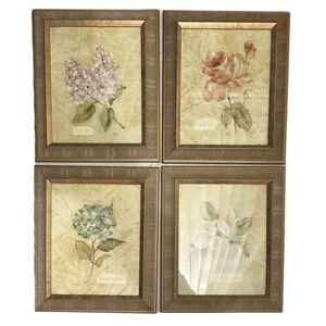 Floral Pattern Art Prints Set Of 4